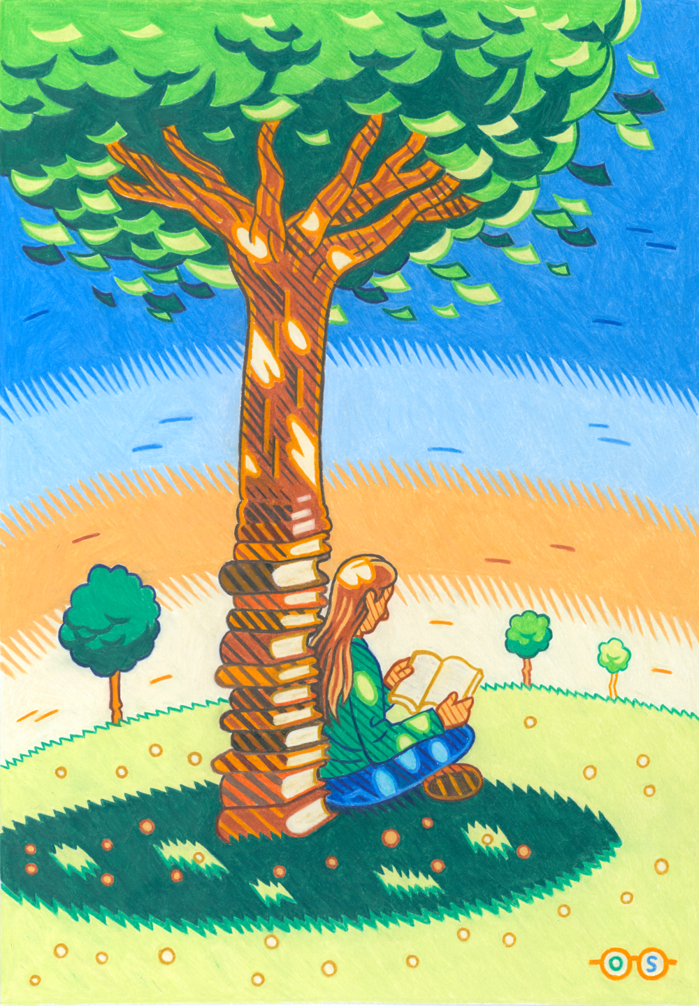 Treebook - illustrazione di Pieralvise Santi